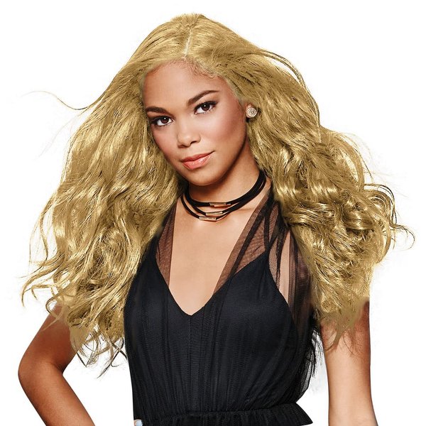 22" Wavy Fineline Extensions Color R22 SWEDISH BLONDE - Hairdo Hairpieces 4 Piece Kit Clip In Tru2Life Heat Friendly Synthetic Fine Hair Flat Iron Curl Blow Dry