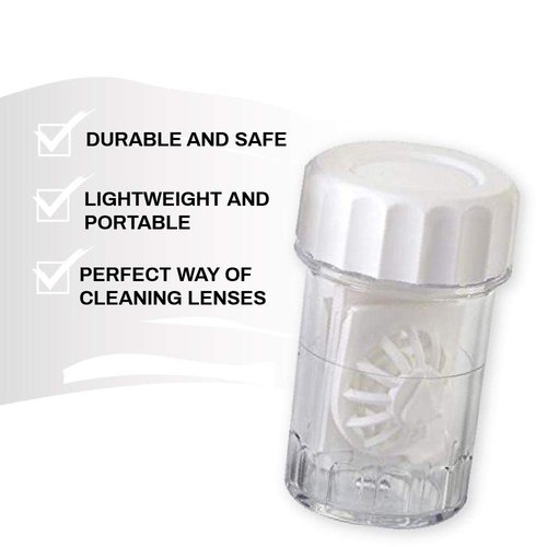 Sports Vision's Contact lens Cases Barrel Type 10 Pieces Made in the UK For Multipurpose Contact lens Solution Only Not for Peroxide Based Solutions