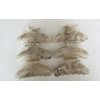 Generic One random marbled beige white black gray acrylic hair claw clip