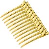 Metal Duck Bill Clips,3.5 Inches Rustproof Alligator Curl Clips with Holes Professional Sectioning Clips for Hair Styling,Hair Coloring,Makeup,Gold