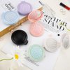 Mini Hair Brush with Mirror, Travel Pocket Brush with Mirror, Small Green Hair Brush for Purse, Folding Comb, Hairbrushes for Woman, Wet Brush Mini, Folding Hair Brush