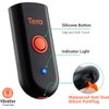 Tera Mini 1D 2D QR Wireless Barcode Scanner, Waterproof Shockproof Pocket Scanner, 3-in-1 BT & USB Wired & 2.4G Bar Code Reader Portable Image Scanner Work with iOS, Windows, Android 1100D