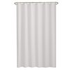 Maytex Norwich Textured Fabric Shower Curtain or Liner, White 72.00" x 70.00"