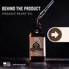 Johnny Slicks Handcrafted Organic Beard Oil: Moisturize, Soften, Promotes Healthy Hair Growth & Reduce Itch | US Made, Veteran Owned (Natural Serum w/Jojoba, Coconut & Argan), Rugged, 1-Ounce