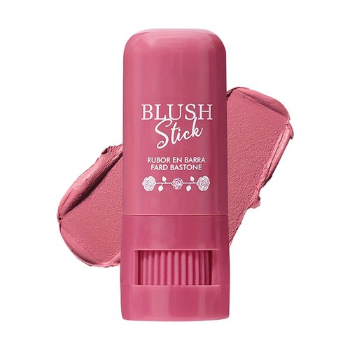 Cream Blush Stick Multi-Use Makeup Blush Stick for Lip and Cheeks Tint Solid Moisturizer Waterproof Cream Blush Natural Face Blush Makeup for All Skin Tones-04 Rose Pink