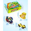 Vanmor Wooden Train Set with Animal Toys, Snap-Connection Animal Train, Matching and Magnetic Number Train Learning Toys, Fine Motor Skill Educational Toy Gift for 3 4 5 Years Old Kids