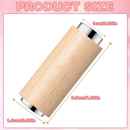 Portable Wood Grain Cat Eye Strong Magnet, Cat Eye Magnet Supplies for Nails Not Easy to Damage, Nice Size Suitable for Professional Manicurists & Novices