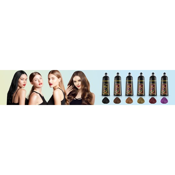 Mihkiom Hair Dye Shampoo 3 in 1 for Women & Men, Wine Red Hair Color Shampoo Refresh Hair Only 20 Mins - Natural Plant - Champu Para Pintar el Pelo