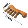 Moreinday Loc Comb 2 Pack Massage Comb Wooden Scalp Massager Green Sandalwood Hair Comb Gift for Women Men