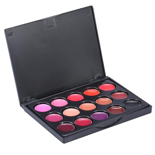 Lip Makeup, Lipstick Set, Lip Cosmetics, 15Colors Professional Lip Gloss Lipstick Long Lasting Lipgloss Palette Makeup Cosmetic Lip Gloss Palette for Lady