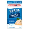 Bumble Bee Snack On The Run Tuna Salad with Crackers Kit - Ready to Eat, Spoon Included - Wild Caught Tuna - Shelf Stable & Convenient Protein Snack, 3.5 oz