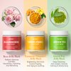 RIHAKO Jelly Mask for Facial Skin Care, Peel-Off Jelly Mask Powder for Hydrating Nourishing Brightening, Jelly Face Mask Set,Turmeric Vitamin C, Rose and Green Tea,Easy DIY Home Spa Kits