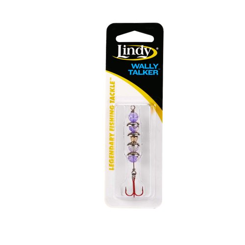 Lindy Wally Talker Ice Fishing Lure for Walleye, Light Purple, 1/8 oz