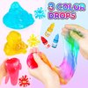 Trubic Slime Boba Tea Making Kit for Girls Ages 8-12, 12PCS Bubble Tea Cups, 500ml Clear Slime, 11 Slime Charms and More, DIY Sweet Slime Kit, Christmas & Easter Party Favors for Kids