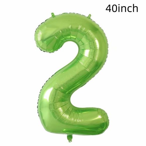 Golf 2nd Birthday Party Decorations Balloons,40inch Green Number Balloon 2，Golf Birthday Decorations Kids,Golf Theme 2th Birthday Balloons (Green Golf Number Balloon 2)