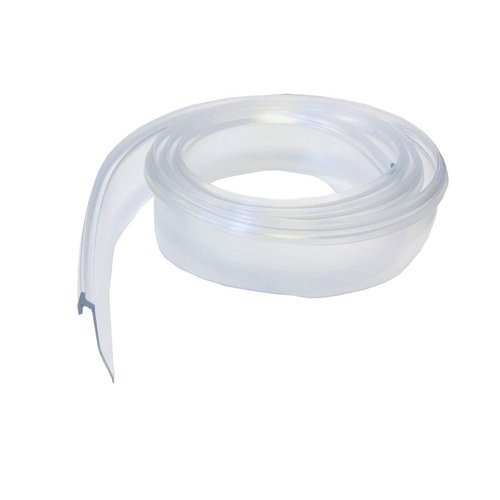 Gordon Glass® Angled Clear Vinyl Drip Sweep for Framed and Frameless Glass Shower Door - 7 ft Long