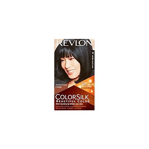 (VALUE PACK OF 3) REVLON COLORSILK BEAUTIFUL PERMANENT HAIR COLOR #12 NATURAL BLUE BLACK
