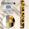 Giorgio G23 Handmade All Fine Tooth Pocket Comb for Men, Hair Comb Straightener for Everyday Grooming Styling Hair, Mustache and Beard for Men Women and Kids, Use Wet or Dry, Saw Cut and Hand Polished