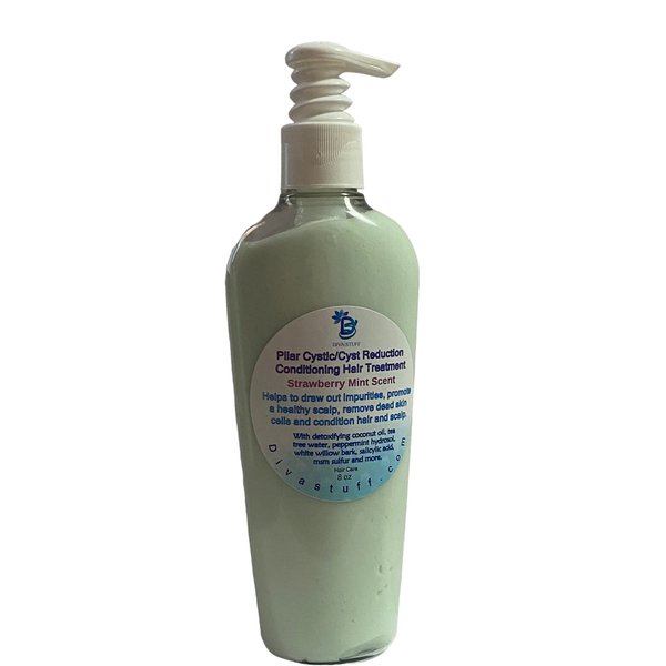 PiIar Cyst/Cyst Reduction Conditioner - Conditioning Hair and Scalp Treatment, For Those Who Have Problems With Clogged Hair Follicles, Pustules, Bumps, Lumps and Cysts, 8 Fluid Oounces