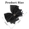 Bow Claw Clips for Women Bow Hair Clips 2 Pcs Black White Tulle Claw Clips for Thin Thick Curly Hair Bow-knot Hair Claw Clip Big Bows for Women Girls Claw Clip with Bow Hair Styling Accessories