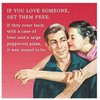 Funny Cocktail Napkins,"If You Love Someone, Set Them Free" | 20 Beverage Napkins, 5 x 5 inches, 3-ply