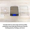 GemOro Platinum XP500 | Durable Precise Jewelers Countertop Portable Pocket Scale | Digital Precision Tool with Expert Professional Reading & Accuracy 500g x 0.01g Readability (Silver)
