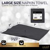 Amcrate Big Party Pack 40 Count Black Dinner Napkins Tableware- Ideal for Wedding, Party, Birthday, Dinner, Lunch, Cocktails. (7” x 7”)