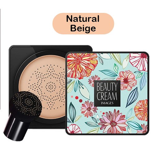 Magik Images Mushroom Head Air Cushion BB CC Cream Concealer Foundation Stick Moisturizing (Cushion BB, Natural Beige)