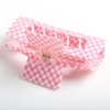 Checkered Hair Claw Clips,Pack of 3,Vintage Pink/White Checkered Claw Clips Cellulose Acetate Banana Clips,Nonslip Hair Clamp for Women Girls (Pink)