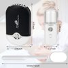 3pcs/Set Eyelashes Fan for Eyelash Extensions,Rechargeable USB Mini Fan Dryer for Lash Extensions,Handheld Portable Eyelash Mirror and