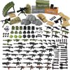 Feleph Weapon Pack Military Army WW2 Toys for Soldier Figures, Swat Team Gear Set for Boys, Battle Building Blocks Bricks Compatible with Major Brand