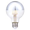 Westinghouse 5169120 4.5 Watt (40 Watt Equivalent) G25 Dimmable Half Chrome Filament LED Light Bulb, E26 Medium Base, 6-Pack