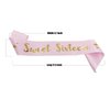 MGJSRNH Sweet Sixteen' Pink Satin Birthday Sash for Girls,Cute Princess Birthday Party Decorations Gifts,Happy 16th Birthday Party Favor Supplies