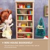 BESPORTBLE 1: 12 Scale Miniatures Dollhouse Bookshelf, Mini Bookshelf for Dolls Mini Wooden Bookcase Display Shelf Bookshelf 6 Floors Dollhouse Bookshelf Dollhouse Furniture Accessories