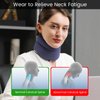 Velpeau Neck Brace for Neck Pain and Support - Soft Cervical Collar for Sleeping in Bed, Snoozing, Sleeping Upright, Anti-Snoring, Sleep Apnea for Women & Men (Blue, Comfort Version, M: 11.5-14"/3″)
