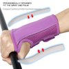 NuCamper Wrist Brace Carpal Tunnel Right Left Hand for Men Women, Night Wrist Sleep Supports Splints Arm Stabilizer with Compression Sleeve Adjustable Straps,for Tendonitis Arthritis Pain Relief (Right Hand-Purple, Small/Medium (Pack of 1))