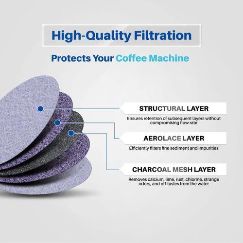 ﻿K&J Mr. Coffee Charcoal Water Filter Discs - Replacement 12-Pack Fits Most Mister Coffee Machine Brewers