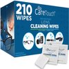Care Touch Lens Cleaning Wipes for Eyeglasses, 210ct - Eyeglass Wipes Individually Wrapped, Eye Glass Cleaning, Lenses Wipes for Glasses/Sunglasses