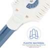 Lurrose Hair Cutter Comb Hair Shaper Razor Comb Double Edge Razor Hair Thinning Razor Comb for Home Salon Hair Cutting Styling Tools (White and Blue)