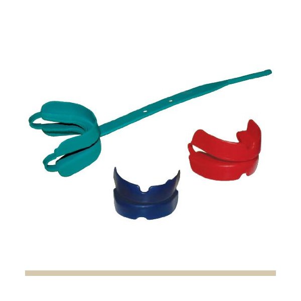 Pack of 3 - Super Sports Mouthguard with Removable Helmet Strap, Small, Green