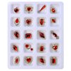 40PCS Red Luxury Nail Art Rhinestones Kit for Acrylic Nails，Red Alloy Nail Charms Nail Decorations，Nail Accessories Nail Jewels for Nail Art Supplies Manicure Making Craft DIY