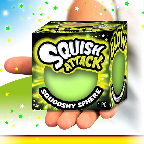 JA-RU Squishy Glow in The Dark Balls (3 Stress Ball Pack) Squeeze Balls for Hand Therapy. Anger Management Toys & Calm Down Corner Supplies. Kids Fidget Party Favors. 5566-3p