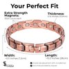 Smarter LifeStyle Elegant Copper Magnetic Anklet for Men - Adjustable Bracelet Length with Sizing Tool for Perfect Fit, Magnetic Ankle Bracelets for Men, Mens Copper Anklet