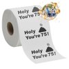 75th Birthday Decorations Toilet Paper for Men & Women - Funny Design Novelty Great Hilarious Gag Gift – Eco-Friendly, Ultra Soft & Comfortable – Perfect for Birthday Christmas & Party Supplies