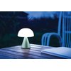 Lexon Mina M Mushroom Lamp - Portable Bedside Light for Bedrooms, Kids & Nursery - 9 LED Color Rechargeable Table Lamp with 24h Light & Dimmer, Medium - Mint