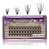 Bodermincer 8mm/10mm/12mm/14mm/16mm to Choose Thickness 0.07mm C Curl Individual Flare False Eyelashes 20 Hairs/Cluster Fake Lashes False Eyelashes Extension (12mm)
