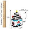 Big Dot of Happiness Let’s Go Racing - Racecar - Treat Box Party Favors - Race Car Birthday Party or Baby Shower Goodie Gable Boxes - Set of 12