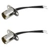 2PCS BAY15D 1157 LED Light Bulb Socket Holder with Wire Connector for Car Auto Truck