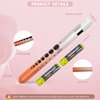 LITURTOO Pen Lights for Nurses, 6 Pcs Gradient Color Reusable Medical Light with Pupil Gauge and Ruler, White Light LED Penlight for Student Doctors EMT