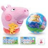 MiraBall Peppa Pig Mystery Expandable Maxi Plush to UNbox, Collectible Squishy and Soft Plush with 4 Surprise, Limited Edition, Great Toy Gift for Kids Aged 3+ (1-Pack)
